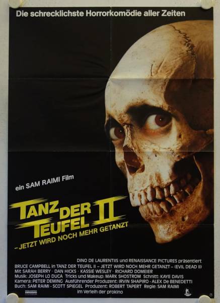 Evil Dead II original release german movie poster